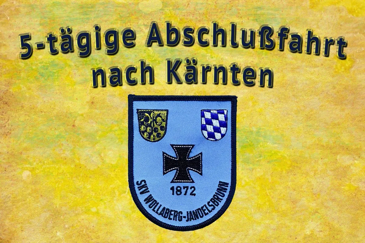Abschlußfahrt 2025 nach Kärnten, Grafik mit Wappen des Vereins