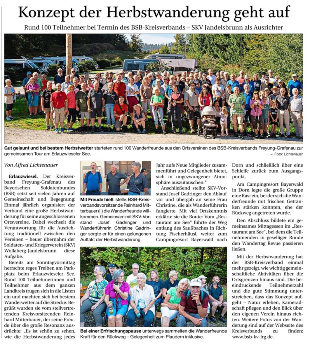 PNP_2025_09_24 100 Teilnehmer bei der BSB-Herbstwanderung 2025 des Kreisverbands FRG